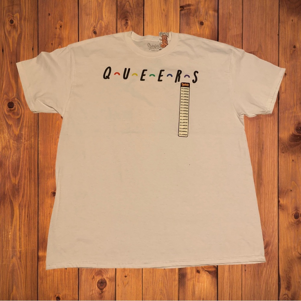 Funny Queers Queer Rainbow Pride Shirt Bisexual LGBTQ Friends Logo Gay